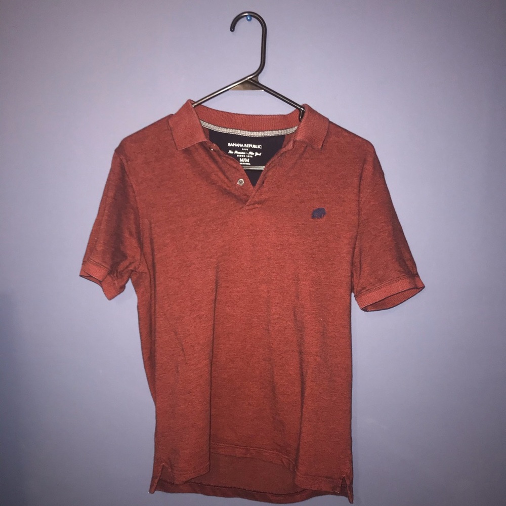 BANANA REPUBLIC Standard Fit Two Button Birdseye